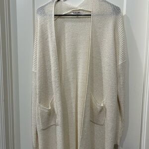 Peach Love California Cream Knit Cardigan